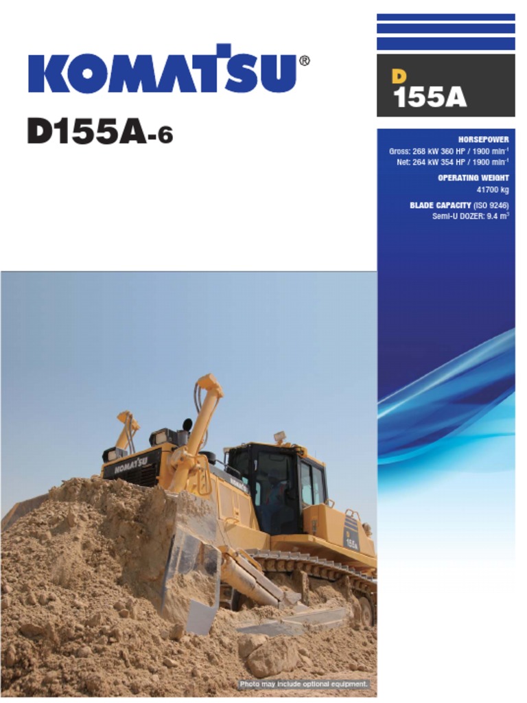 Komatsu D155A-6 Dozer Specifications | PDF | Automatic Transmission ...