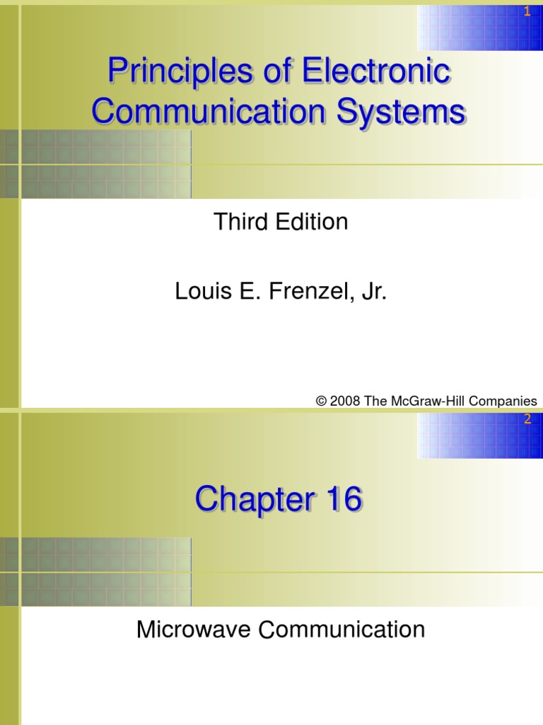 CHAPTER+2-Microwave+Communications+System Frenzel | PDF | Diode | Amplifier