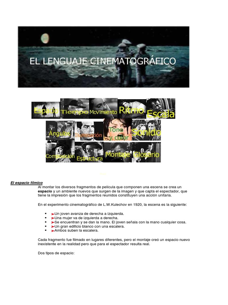 El Lenguaje Cinematografico MANUAL RAPIDO PDF Color Ritmo
