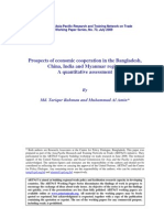 Prospects of Economic Cooperation in The Bangladesh, China, India and Myanmar Region: A Quantitative Assessment