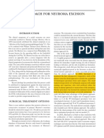 Plantar Approach for Neuroma Excision