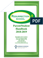 Resurrection School Handbook 2018-2019