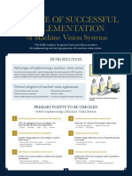 Essence of Successful Implementation of Machine Vision Systems