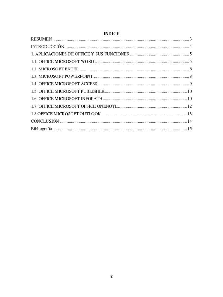 Programas y funciones de Microsoft Office | PDF | Microsoft Word ...