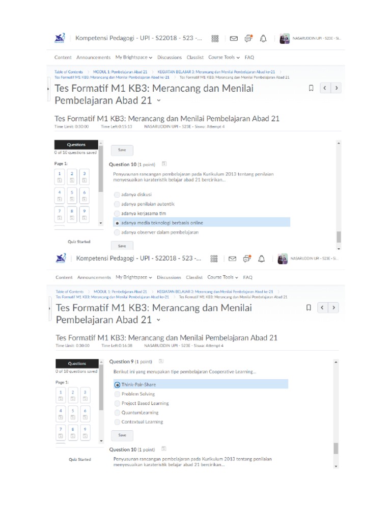 Kunci Jawaban Tes Formatif M1kb2