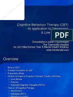 Cognitive Behavioral Therapy (CBT) - Application to Depression & Low Self-Esteem