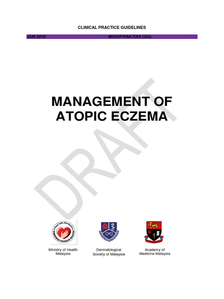Draft CPG Management of Atopic Eczema | PDF | Topical Medication | Allergy