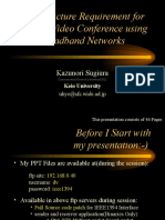 Infrastructure Requirement For Internet Video Conference Using Broadband Networks