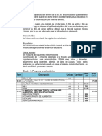 Topografía y perfil del suelo para construcción de IEI 267