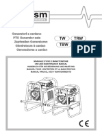 TBM TRW TBW TW: Generatori A Cardano PTO Generator Sets Zapfwellen Generatoren Générateurs À Cardan Generadores A Cardan