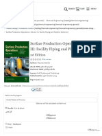 Surface Production Operations - Volume III - Facility Piping and Pipeline Systems - 1st Edition