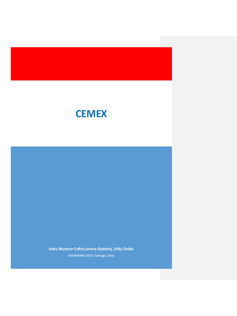 Trabajo de Gestión de Procesos - CEMEX (Mod) | PDF | Logística ...