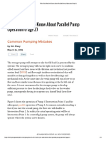 What You Need To Know About Parallel Pump Operation