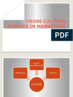 Cross Cultural Studies in Marketing