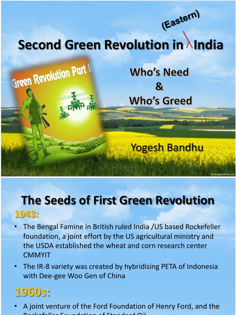 Second Green Revolution in Eastern India | PDF | Green Revolution ...