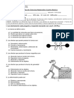 Prueba Ciencias Naturales Fuerza