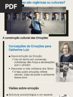 As Emoções São Orgânicas Ou Culturais a Construção Social Das Emoções Lutz