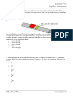 Practice - Test 5 Momentum PDF