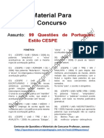 99 Questões de Português CESPE