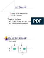 DC Circuit Breaker: During Initial Energization For Fault Isolation
