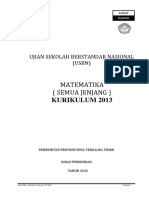 Soal Matematika SMK Susulan k13