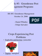 Case Study #3: Greenhouse Pest Management Programs