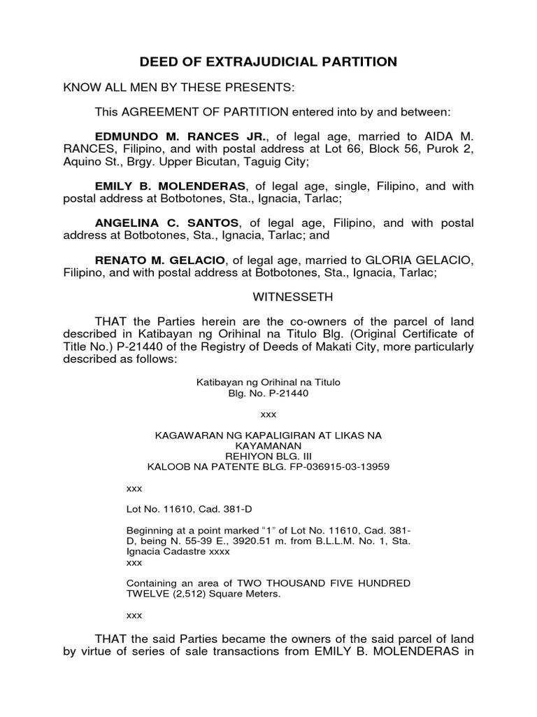 Affidavit of Aggregate Landholdings of Vendee PDF Deed Property Law