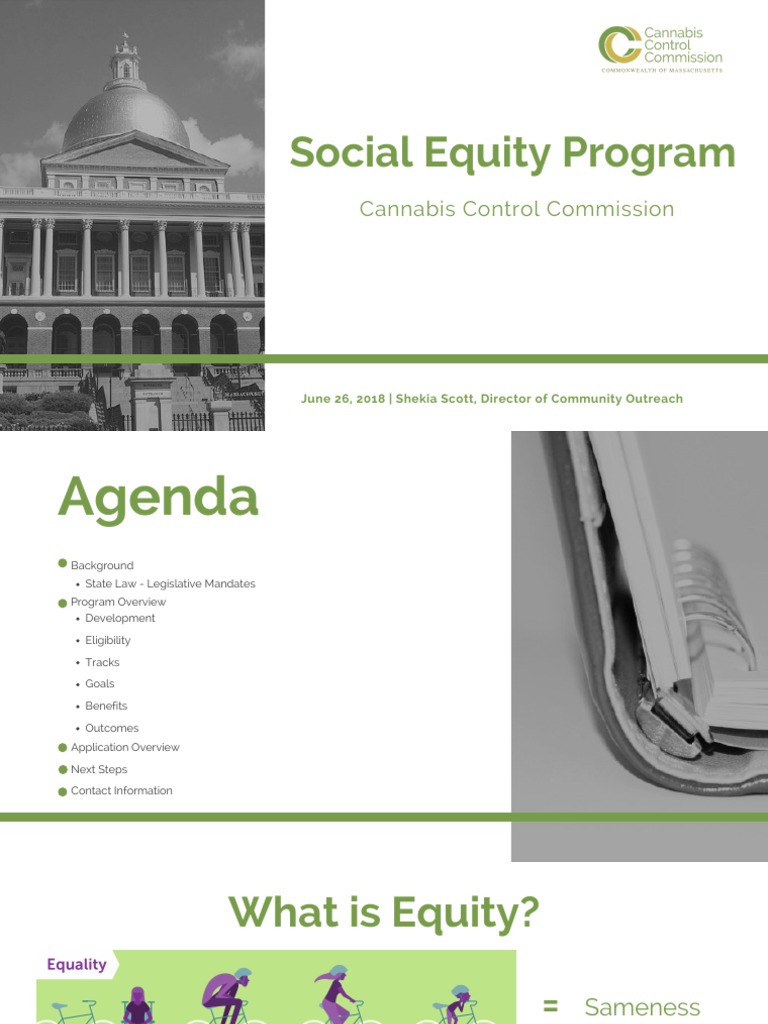 Social Equity Program, Massachusetts Cannabis Control Commission | PDF ...