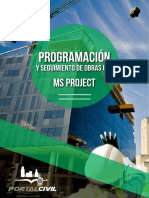 Brochure Diseño de Obras Ms Project PDF