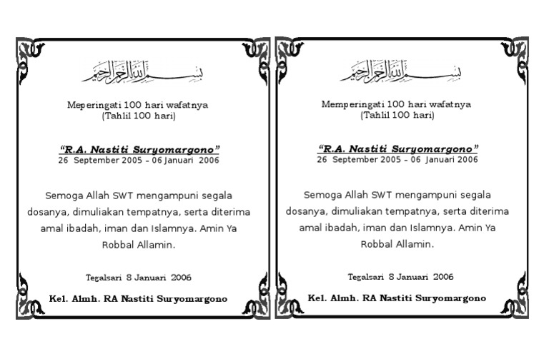 Kotak Berkat Tahlil Pdf