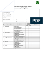 Scaffolding Inspection Sheet