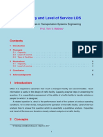 Capacity and Level of Service Analysis for Transportation Systems