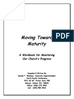 Moving Toward Maturity: A Workbook For Monitoring Our Church's Progress
