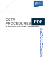 Support Information Security with CCTV Procedures