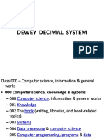 Dewey Decimal System