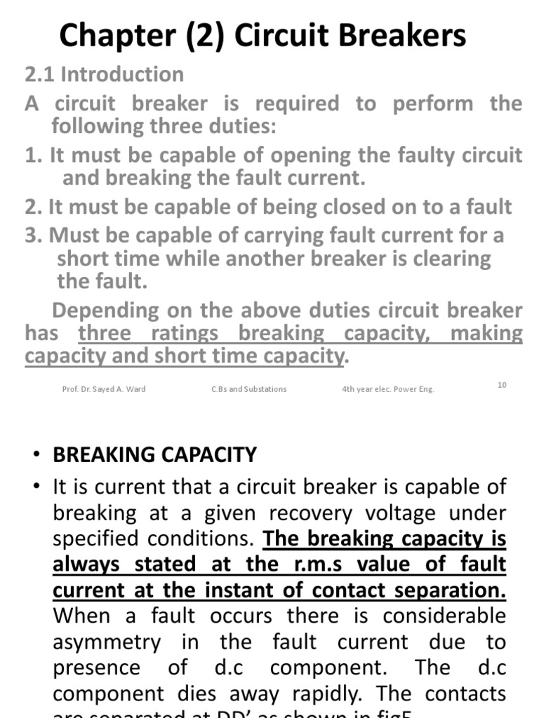 Why Was Circuit Breaker Capacity Rated in MVA and Now in kA?