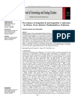 Prevalence of hepatitis B and hepatitis C infection in Matta, Swat, Khyber Pakhtunkhwa, Pakistan