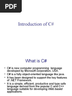 Introduction of C#