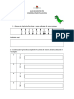 Guía de Matemáticas - Comparación de Fracciones - 4° Básico