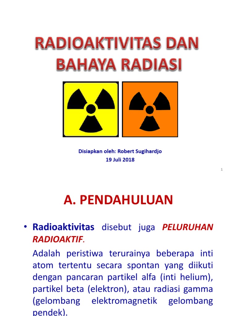 Radioaktivitas Dan Bahaya Radiasi Pdf
