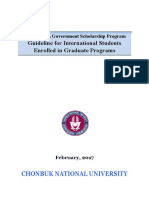 Guideline For International Students Enrolled in Graduate Programs