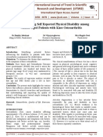 Factors Affecting Self Reported Physical Disability Among Middle Aged Patients With Knee Osteoarthritis