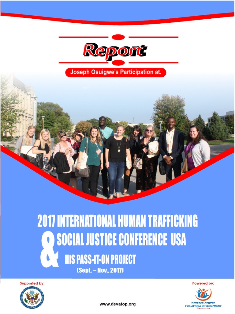 Devatop Participation At International Human Trafficking Conference Usa Pdf Human