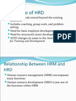 Emergence of HRD: For Training and Development