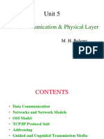 Unit 5: Data Communication & Physical Layer