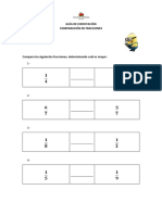 Guía escolar Matemáticas 4° básico - Ejercitación - Comparación de fracciones