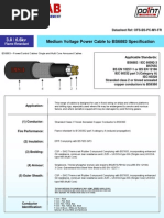 3 8 6 6kV Single Multi Core Cables Flame Retardant To IEC60332