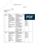 Planificare Anuala: No. of Classes