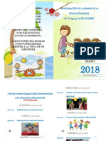 Diptico Semana de La Educacion Inicial 2018
