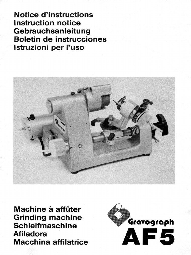 Gravograph AF5 | PDF